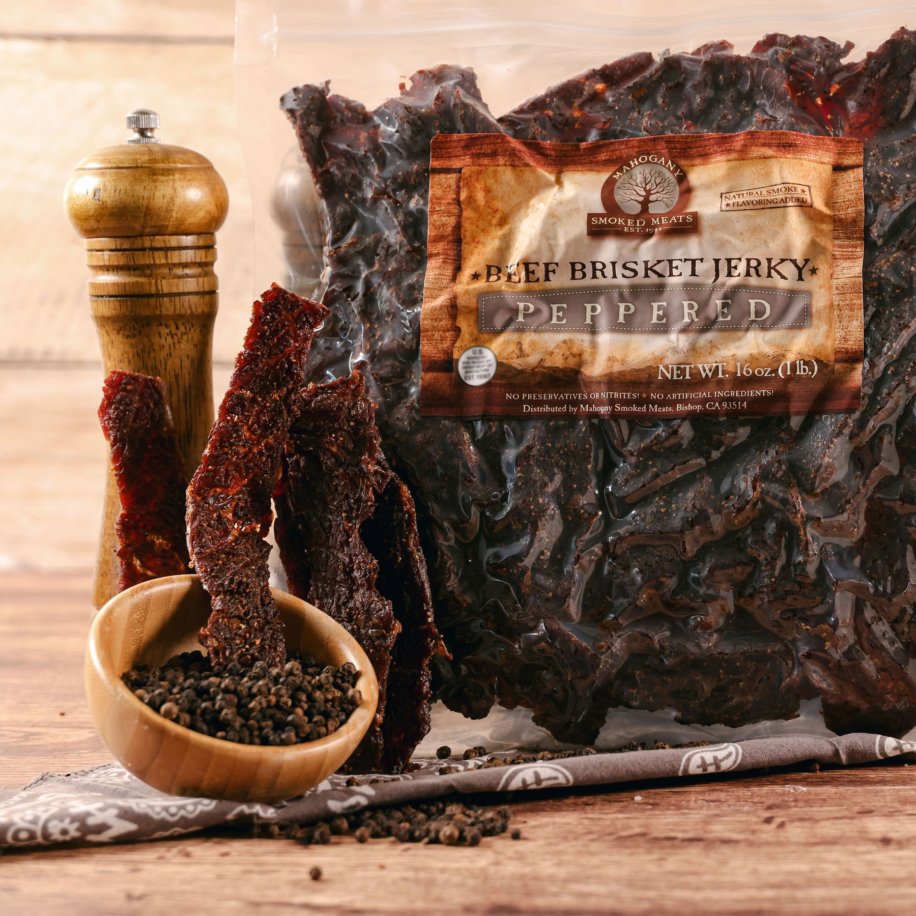 PEPPERED BRISKET JERKY