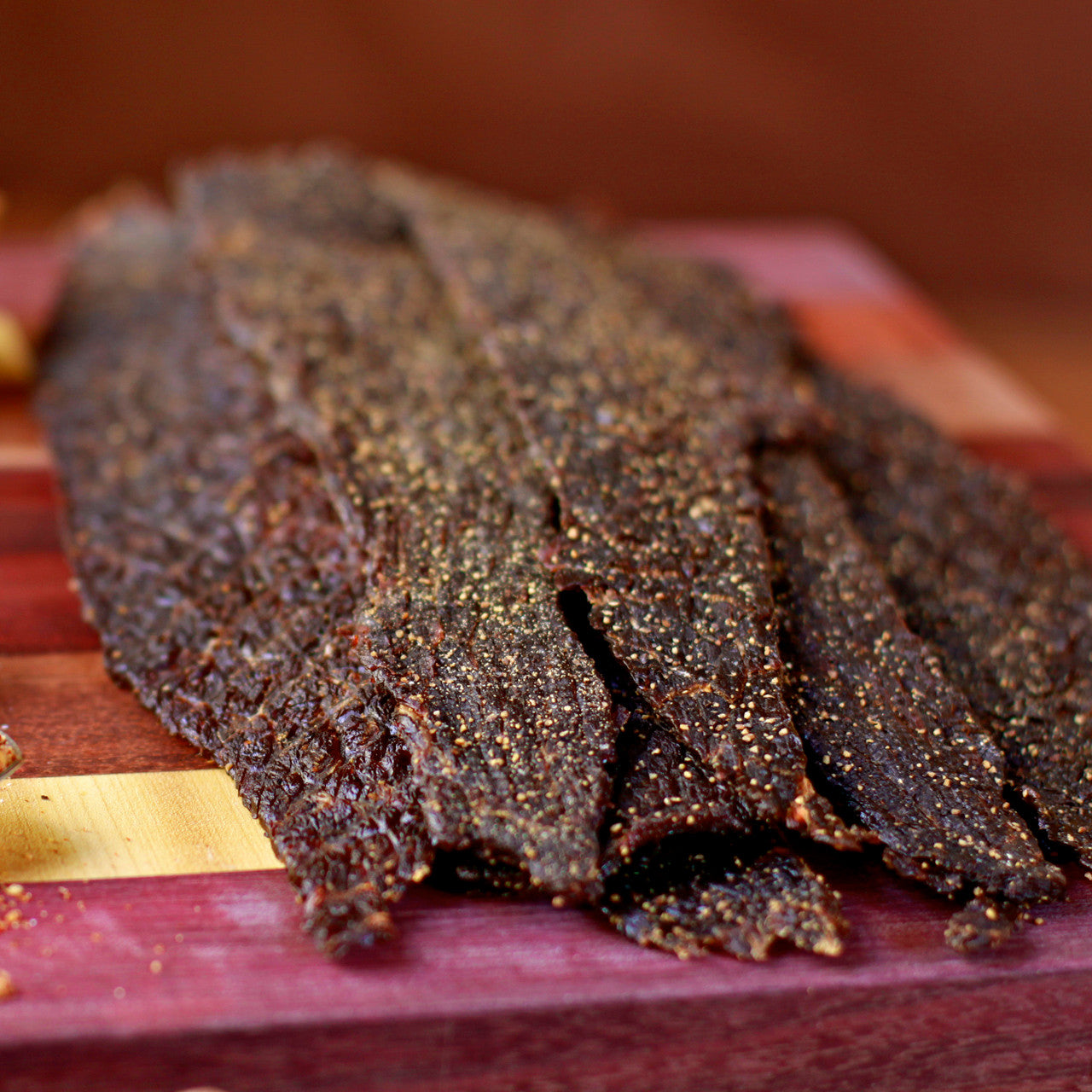 BLACK PEPPERED BUFFALO JERKY